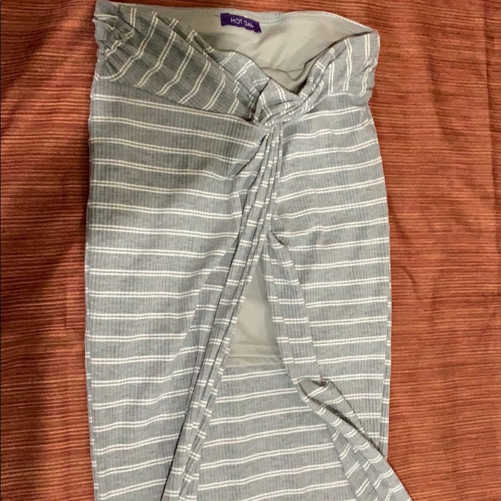 “HOT GAL” long maxi skirt